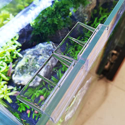 JianLing 8pcs Aquarium Glass Cover Clip Clear Acrylic Support Holder for Aquarium Fish Tank (5mm)