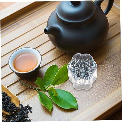 SOLUSTRE Tea Ceremony Accessory Glass Bowl Lid Stand Stovetop Teapot Lid Holder Decorative