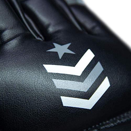 Revgear Premier MMA Grappling Gloves | Multi-Purpose, MMA, Kickboxing, Martial Arts and Boxing | Comfortable and Durable - color: Gray/Black, size: Large