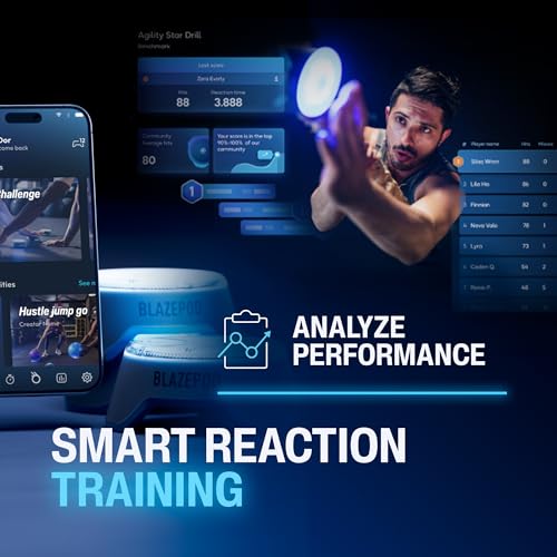 BlazePod Reaction Training Kit Smart Pods for Speed, Agility & Cognitive Drills - Pro-Level Training for Athletes, Trainers, Therapists & Coaches - App Access Included (4 Pods) - color: 6 Pods | Trainer Kit