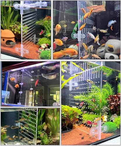 180 Gallon Aquarium Divider for Baby Fish - Clear Acrylic Separator Board for Optimal Fish Separation, Tank Organization & Ea