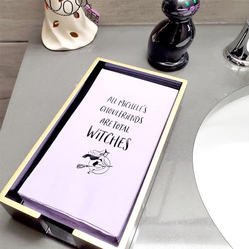 Paper Hand Towel Tray - Paper Guest Napkin Holder (Black) - color: Black