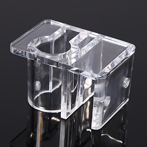 Aquarium Clip Holder | Top - Grade Acrylic Fish Tank Filtration Mount | Hose/Pipe/Tube Clip for 13-17mm Diameter | Safe & Sturdy Water Hose Fixing