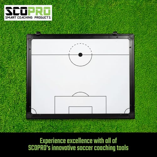 SCOPRO Travel Size Soccer Coaching Board Dry Erase Tactical Whiteboard