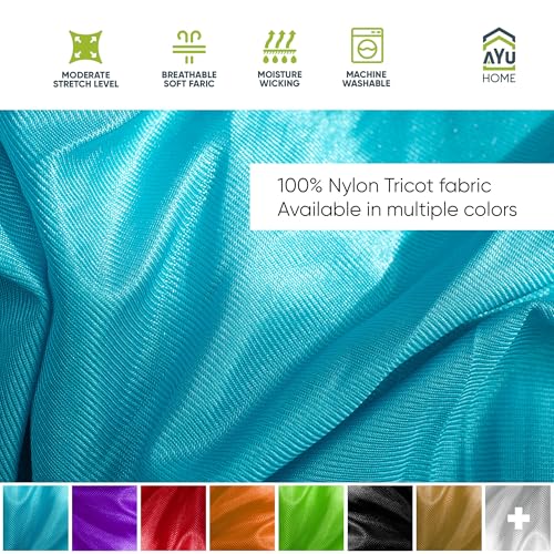 AyuHome Aerial Silks Kit for Home - Premium Yoga Swing for Adults with 660 lbs Capacity - Versatile Aerial Yoga Hammock for Gymnastics Training - color: Aerial silk - Blue New