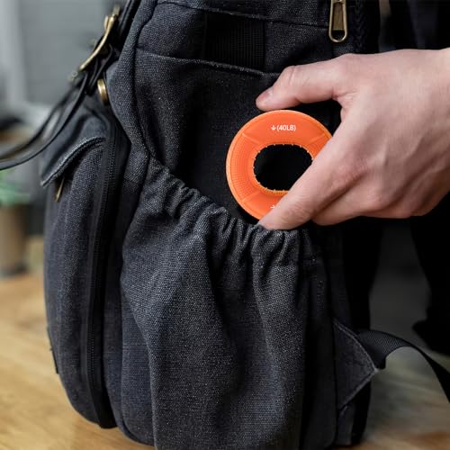 Hand Grip Strengthener Rings - 4 Pack Finger Exerciser Grip Strength Trainer Silicone Squeezer Gripper for Muscle Strengthening Training Forearm Grip Workout Stress Relief Rehabilitation 30LB-80LB