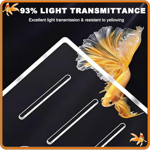 Custom Fish Tank Cover Plate, Acrylic Aquarium Anti-Jump Cover Lid Transparent Invisible Top Cover Plate, It Helps with The Water Evaporation(28"/70cm) - size: 28"/70cm
