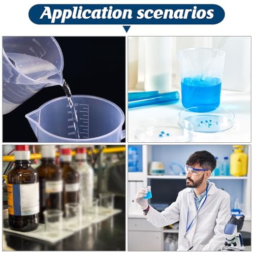 Plastic Measuring Cups, 100ml, Set of 15, for Liquid Measurement and Scientific Experiments - size: 100ML- 15pcs, style: 100ML