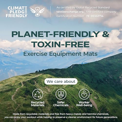 SUPERJARE 0.56'' Thick 36 Pcs 144 Sq Ft Rubber Top Exercise Equipment Mats, High Density EVA Foam Mats with Rubber Top, Interlocking Gym Flooring for Home Gym, Protective Workout Mat, Black/Grey - size: 36 Tiles (144 Sq Ft)