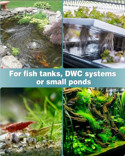 Pawfly Air Stone 2 Inch, Aquarium Air Stone Ball Bubbler Airstone Oxygen Diffuser for Pump Fish Tank Buckets Small Pond and DWC System, 4 Pack - color: 4 Pack(Grey)
