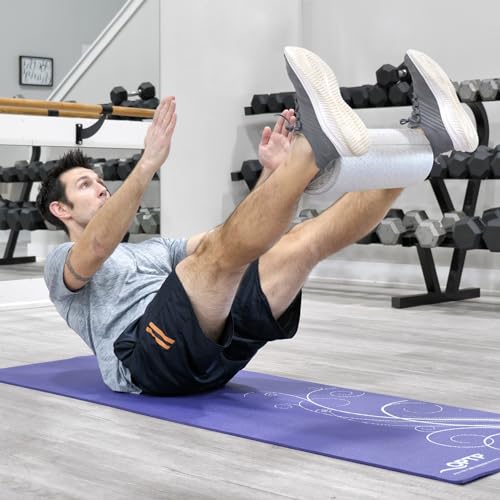 OPTP Silver AXIS Foam Roller, Moderate Density for Sports Medicine, Physical Therapy, Pilates, Yoga - Myofascial Release on Trigger Points (Silver Moderate Density, 18" x 6" Round) - size: 18" x 6" Round