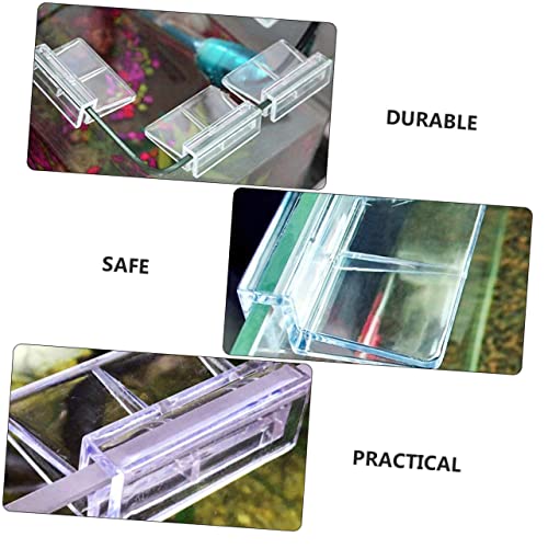 BESPORTBLE 30pcs Acrylic Fish Tank Cover Support Bracket Transparent Aquarium Holder for Open Tanks Turtles and Pets Easy Installation Heat Preservation Safe for