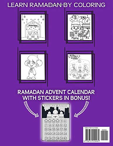 Ramadan Coloring Book for KIDS: Awesome Colouring with Ramadan Advent CALENDAR | Perfect GIFT for Your Kids
