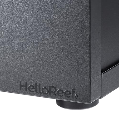 HelloReef 15 Gallon Aquarium Stand β Modern Design, Sturdy Build, Water Resistant Premium Finish, Storage Shelfs Included for Freshwater and Saltwater Tanks (Black) - color: Black