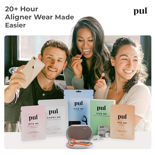 PUL Retainer Case for Invisalign & Clear Aligners - Slim Clear Aligner Case with Secure Magnetic Closure - Travel Retainer Holder for Invisalign Accessories, Mouth Guards & Dentures - Blue - color: Blue