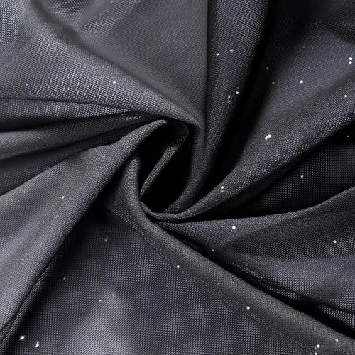 Muslim Women Abaya Gradient Flash Cardigan Sequin Robe with Hijab | Gradient Color, Flash Sequin, Scarf Hijab - color: 블랙., size: S