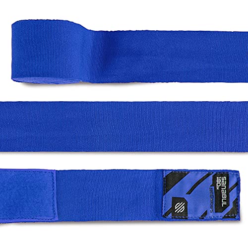 Sanabul Elastic 180 inch Boxing Hand Wraps for Boxing Gloves Muay Thai Kickboxing MMA Wraps for Men & Women