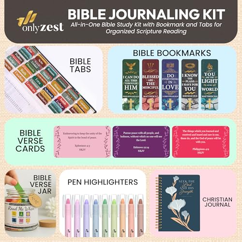 Hardcover Blank Christian Notebook – Multiple Designs – 140 Quality Pages – Seek the Lord (1 Chronicles 16:11) - color: Blue