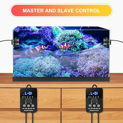 4200GPH Aquarium Wavemaker Pump With Controller 30W DC24V Powerhead with Magnetic Mounting, Wavemaker with LED Display for 200 to 300 Gallon Tank - size: 30W 4200GPH