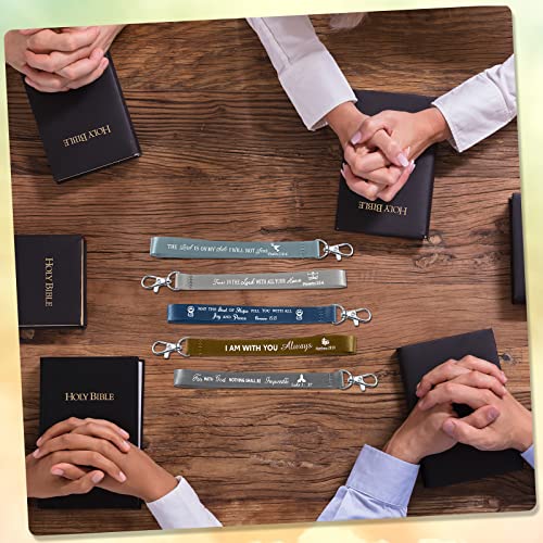 45 PCS Christian Keychains Bulk - color: Dark