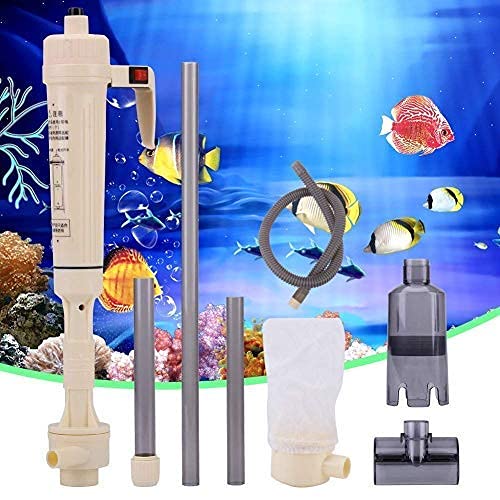 Aquarium Gravel Cleaner, Battery Powered Fish Washer Siphon Water Change Cleaning Tool for Aquarium Fish