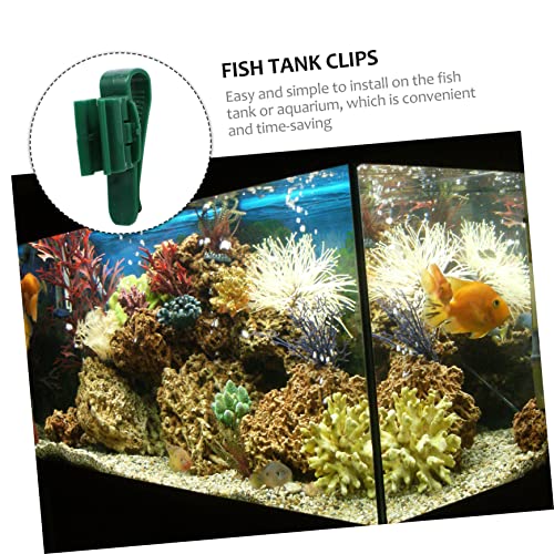 BESPORTBLE 4pcs Fish Tank Clips Strong Plastic Hose Holder for Easy Installation Aquariums Space-Saving Design for Pet Fish Owners
