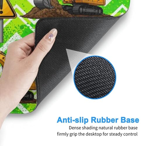 Waterproof Extended Mouse Pad Excavator Cute Construction, Keyboard Mouse Mat Anti Slip Base Desktop - color: Pattern (151), size: 29.5L x 15.8W inches