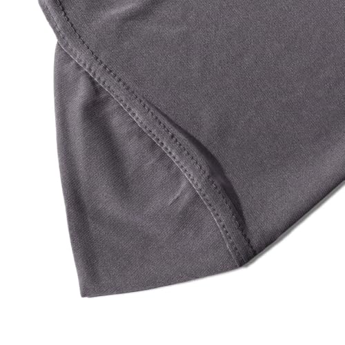 Instant Hijab Ready To Wear Hijab Scarf for Women Soft Long Muslim Jersey Hijabs Head Scarf for Prayer Abaya - color: Dark Grey