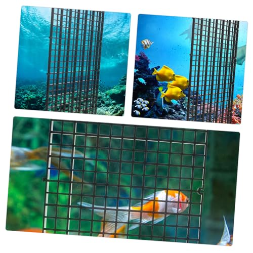 BESPORTBLE 1set Aquarium Divider Isolation Board Transparent Panels Cups for Fish Tank Separation Promotes Peaceful Environment Easy to Install Fits All - color: Black