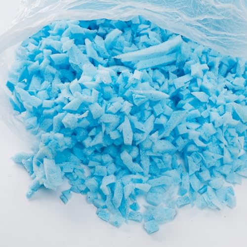 DR.DUDU 20 lbs Bean Bag Filler Foam, Shredded Gel Memory Foam Filling, Premium Soft and Comfortable Pillow Stuffing Foam for Couch Cushion Dog Bed Chair Arts Crafts Stuffed Animal - size: 20lb