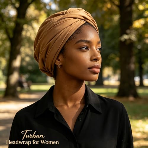 Hijab Scarf for Women, 3PCS Set with Undercap and Hijab Clip Lightweight Modal Muslim Head Wrap Scarf for Daily - color: Sy19-camel Hijab+black Undercap