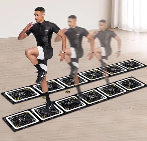 Rubber Agility Ladder 8.8 Ft Non-Slip Speed Agility Training Ladder for Soccer Footwork Training,Flat Agility Ladder for Children's Physical Training Equipment - color: 12 ft