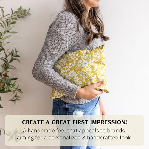 Poly Mailers 10x13 Inch 500 Pack Medium Shipping Bags Strong Thick Mailing Envelopes | Self Sealing Adhesive | Waterproof & Tear Resistant | Small Business Packaging - Floral Mustard Yellow - color: Yellow, size: 10x13 (500 Pack)