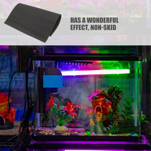 Garneck 2pcs Nonslip Fish Tank Bottom Pad Thicken Mat for Aquarium Stability Cushioning Shockproof Design for Fish Tanks and Terrariums