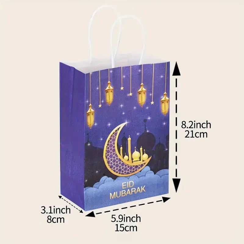 10pcs, Eid Mubarak gift bags, Ramadan Kareem, EID Decor, Eid Al-Fitr Decor,Eid Party Bag, Party Gift Bag, Party Favors