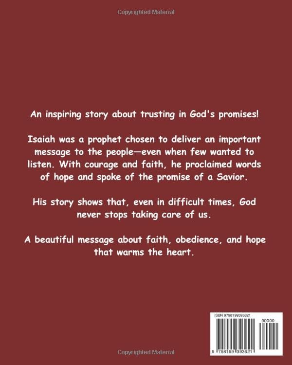 Isaiah, the Prophet of Hope: Children's Bible story about hope and faith – easy reading for children