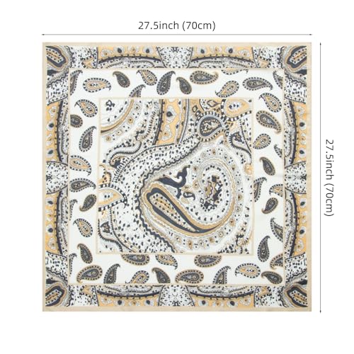 RIIQIICHY Women Head Hair Scarf Like Satin Silk Scarf Sleeping Hair Wrapping Night 27.5" - color: C012