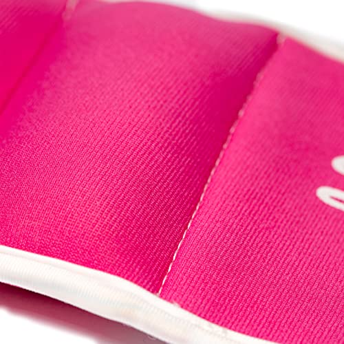 Ankle Weights Set - 0.5lb, 1lb, 2lbs, 3lbs, 4lbs, 5lbs, 8lbs and Adjustable Sets - for Women, Men and Kids - color: Pink, style: 4lbs each (8lbs pair)