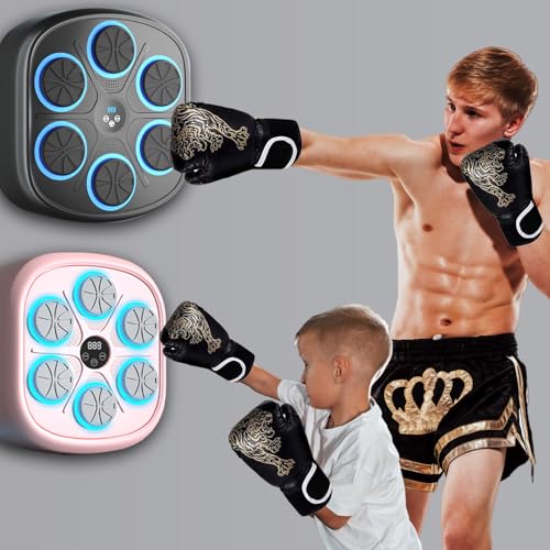 MEGELIN Music Boxing Machine with Boxing Gloves,Wall Mounted, Bluetooth Boxing Training Punching Equipment