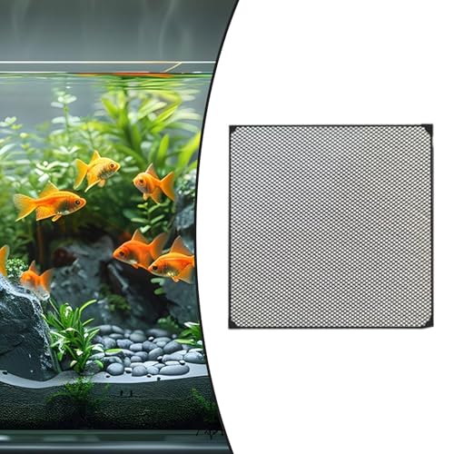 Anti Jumping Net Cuttable DIY Aquarium Screen Top Mesh Protect Carp Fish from Jumping Out of Tank Easy to Install - color: 20cmx20cm