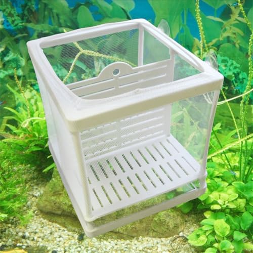 Fish Tank Tool Fish Hatchery Isolation Net Fish Tank Incubator Box Hanging Aquarium Accessory Supplies(26x15x18cm) - size: 26x15x18cm