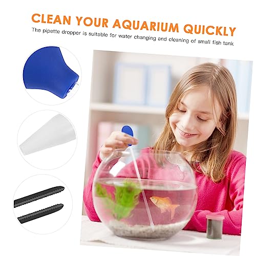 Abaodam 4Pcs Fish Tank Cleaning Tools Aquarium Tweezers Pipette for Easy Water Changes Durable Lightweight Aquarium Accessories for Plants Substrate and Aquatic Pets