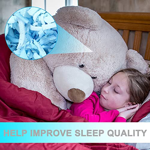 DR.DUDU 10lbs Shredded Memory Foam Filling for Bean Bag Filler, Soft and Convenient Pillow Stuffing Foam for Couch Cushion Dog Bed Chair Arts Crafts, Added Gel Particles - size: 10lb