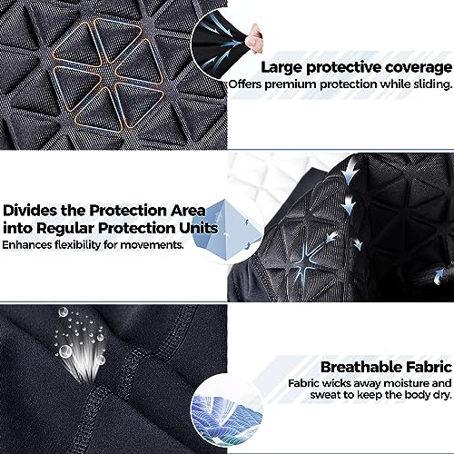 Youth Boys Baseball Sliding Shorts Cup Pocket Protective Athletic Compression Underwear Football Lacrosse - color: Padding Black, size: Large