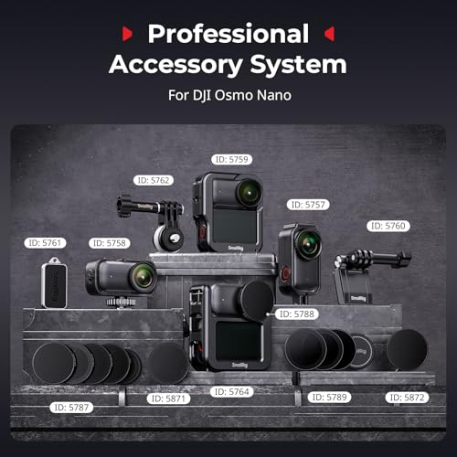 SmallRig Nano Filters Kit for DJI Osmo Nano, Including 1/2 Black Diffusion Filter, 1/4 Black Diffusion Filter, and ND8-CPL Polarizing Filters - style: Black Mist & ND8-CPL Kit