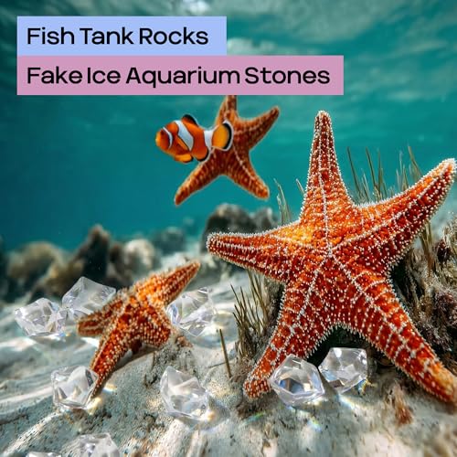 Gemstones and Crystals Fake Diamonds - About 375 pcs - Vase Filler - Jewels for Crafts - Fish Tank Rocks - Sensory Bin Filler Gems for Crafting - Fake Ice Aquarium Stones - color: Clear Rocks