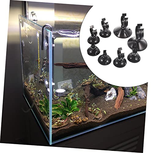 Ciieeo 40Pcs Aquarium Suction Cup Clips Clamps for Fish Tank Tubing Holder Easy Install Clean Surfaces for Airline and Hose Management