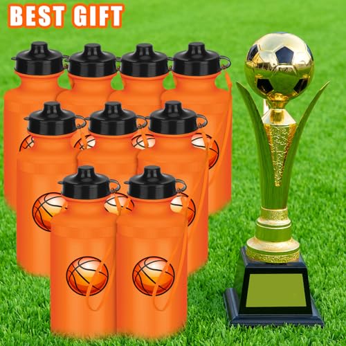 Zubebe 36 Pcs Sports Water Bottles Bulk Squeeze Reusable Bpa-free Plastic Water Bottles End of the Year Gifts Summer Gifts for Students School Travel Hiking Cycling Event Team Gift - color: Orange