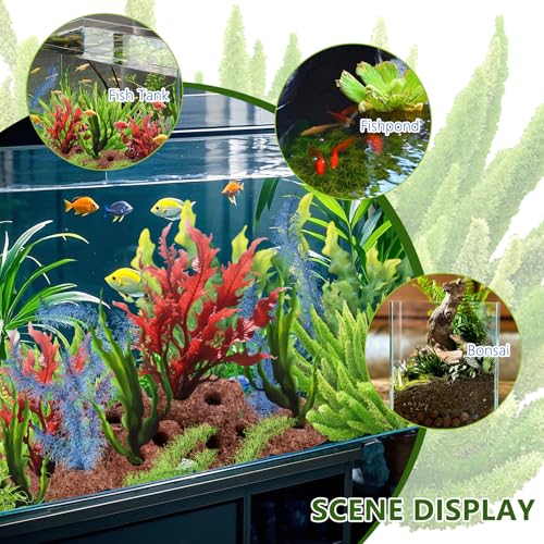 Lava Rock Aquarium, 6Pcs Aquarium Rocks Large for Fish Turtle Tank Plants, Decorations for Aquascaping, Fish Tank Ornaments, Terrarium