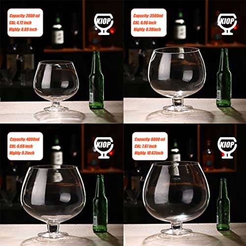 Super Large Draft Beer Glass Wine Cork Storage Big Capacity Bar Surprise Drinkware Ice Bucket,Fish Tank Used for Juice, Lemonade, Whiskey, Beer, Cocktail, Drink Glasses,70oz - size: 70oz